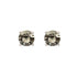 Wicked Sista Classic Crystal Studs Black Diamond Silver