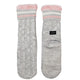 Wicked Sista Grey Knit Slipper Socks