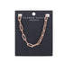 Wicked Sista Bold Textured Chain Necklace Rose Gold