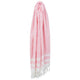 Wicked Sista Fringed Towel Boarder Stripe Pink