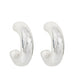 Wicked Sista Medium Thick Silver Hoops