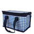 Wicked Sista Recycled Lunch Tote Navy Gingham