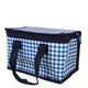 Wicked Sista Recycled Lunch Tote Navy Gingham