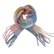 Foote Street Warm Tassel Scarf In Pastel Colours