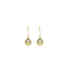 Wicked Sista Pearl Seashell Hook Earrings Gold