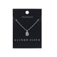 Wicked Sista Company Silver Toned Initial B Pendant Necklace