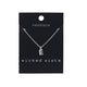 Wicked Sista Initial Necklace Silver