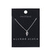 Wicked Sista Company Initial F Pendant Necklace in Silver