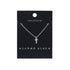 Wicked Sista T Initial Necklace Silver
