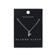 Wicked Sista Silver Letter V Initial Necklace