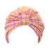 Wicked Bright Gingham Turban Shower Cap