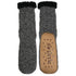 Mister Charcoal Cable Knit Slipper Socks