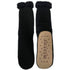 Wicked Sista Mister Seed Stitch Knit Black Slipper Socks