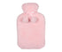 Wicked Sista Faux Fur Hot Water Bottle with Cover Light Pink