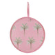 Wicked Sista Foldable Hand Fan with Island Palm Design