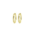 Wicked Sista Gold Everyday Textured Huggie Hoops