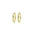 Wicked Sista Gold Everyday Textured Huggie Hoops
