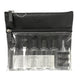Wicked Sista Premium Toiletry Bag with Refillable Travel Bottles Black