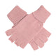 Wicked Sista Fingerless Soft Knitted Gloves Blush Pink