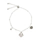 Wicked Sista Love Charm Bracelet Silver