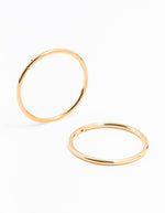 Wicked Sista Surgical Steel Sleeper Earrings Gold 14MM