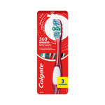 Colgate 360 Advanced Optic White Manual Toothbrush Medium 3 Pack