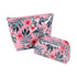 MP Cosmetics Pink Floral Clutch 2 Piece Set