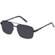 SOLARIZED Square Aviator Black Men's Sunglasses