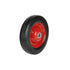 Cold Steel Wheel 200mm Red With Rubber Tyre