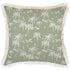 Escape to Paradise Cushion Cover Coastal Fringe Postcards Sage 60CM X 60CM