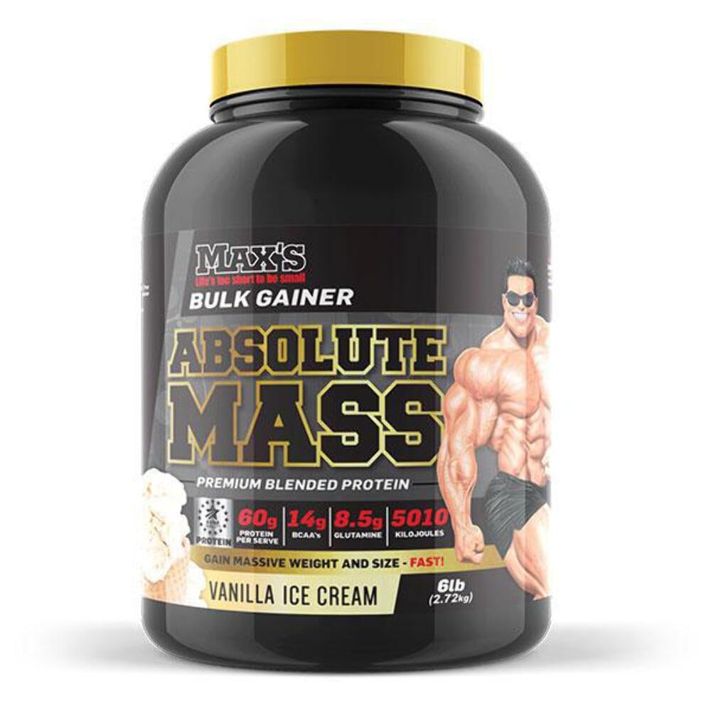 Home / Max's / Maxs Absolute Mass Gainer Protein Powder Vanilla Ice ...