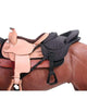Tough 1 Ride Behind Tandem Saddle for Western Saddle Black