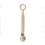Plum Silicone Soother Connector and Teether Clip Sand