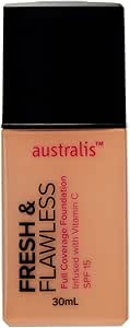 Australis Fresh & Flawless Full Coverage Foundation - Warm Sand