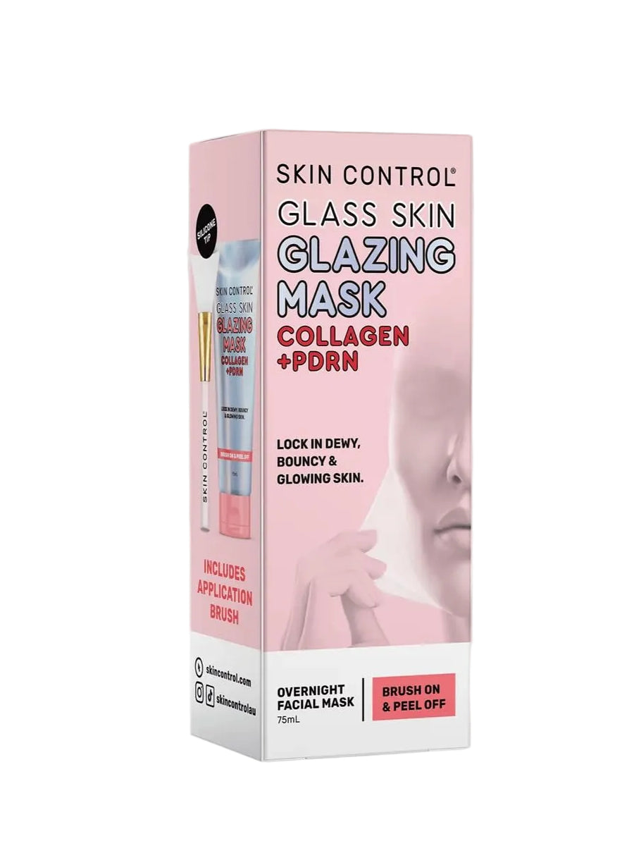 Skin Control Mask Skin Control Glass Skin Glazing Mask with Collagen for Hydration and ...