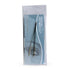 Basicare Flat Tip Tweezers With Half Gold Blade Stainless Steel 8.5CM
