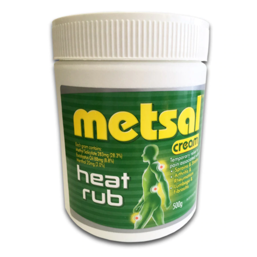 METSAL HEAT RUB CREAM 500G