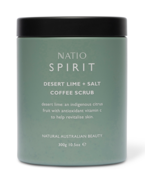 Natio Spirit Desert Lime Plus Salt Coffee Scrub 300g