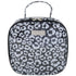 Wicked Sista Watercolour Leopard Print Carry Bag in Black Grey Small