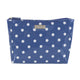 Wicked Sista Denim Polka Dot Medium Soft A Line Cosmetic Bag