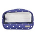 Wicked Sista Denim Polka Dot 2 In 1 Cosmetic Bag Set