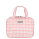 Wicked Sista Pink Gingham Dot Medium Hold All Cosmetic Bag