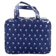 Wicked Sista Mini Palm Navy Large Hold All Cosmetic Bag