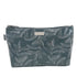WIcked Sista Leaf Lines Large Luxe Cosmetic Bag for Travel and Makeup Storage