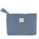 Wicked Sista Corduroy Large Cosmetic Bag Steel Blue