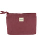 Wicked Sista Corduroy Large Cosmetic Bag Plum 25CM