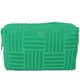 Wicked SIsta Terry Tile Duffle Cosmetic Bag Jade Green