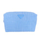 Wicked Sista Sky Blue Terry Tile Duffle Cosmetic Bag