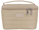 Wicked Sista Beige Quilted Small Vanity Case