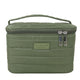 Wicked Sista Quilted Small Vanity Case Khaki Cosmetic Makeup Toiletry Travel Bag